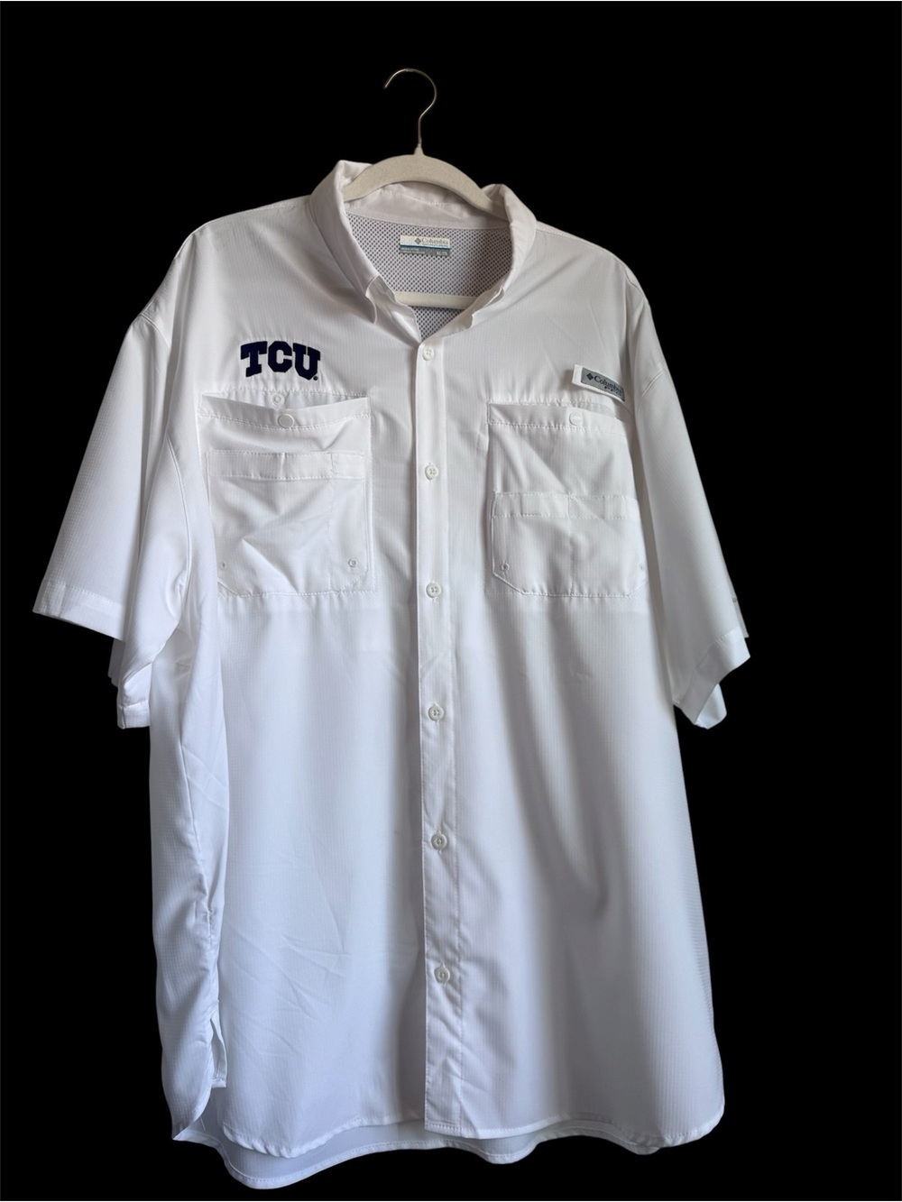 Columbia Sportswear TCU Embroidered Shortsleeve